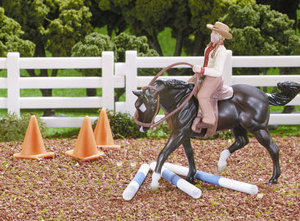 Breyer Stablemates 5361 Western Trail Play Set